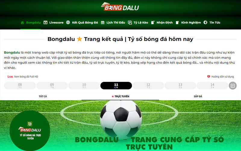 Bongdalu Trang cung cap ty so truc tuyen Bongdalu - Trang cung cấp tỷ số trực tuyến
