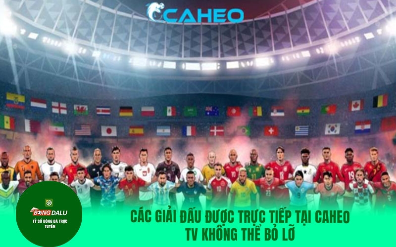 caheo4 Các giải đấu được trực tiếp tại Caheo TV không thể bỏ lỡ