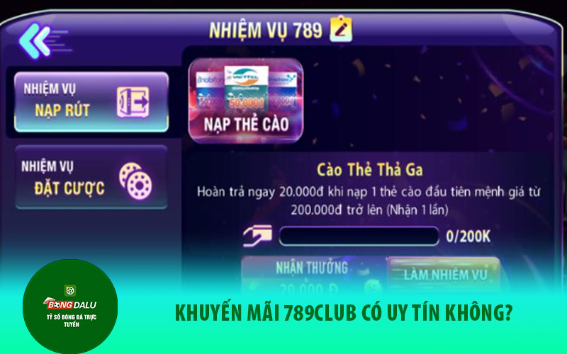 khuyen mai Khuyến mãi 789club có uy tín không?
