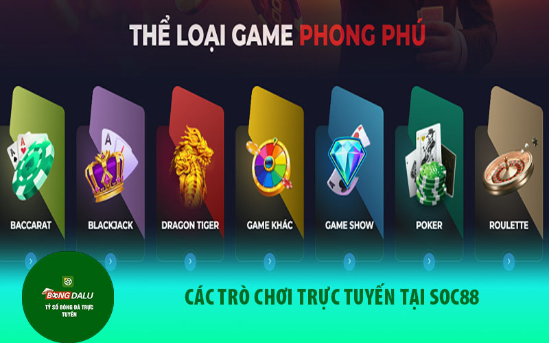 soc881 1 Các trò chơi trực tuyến tại Soc88