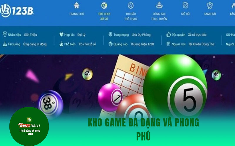 123b 1 Kho game đa dạng và phong phú