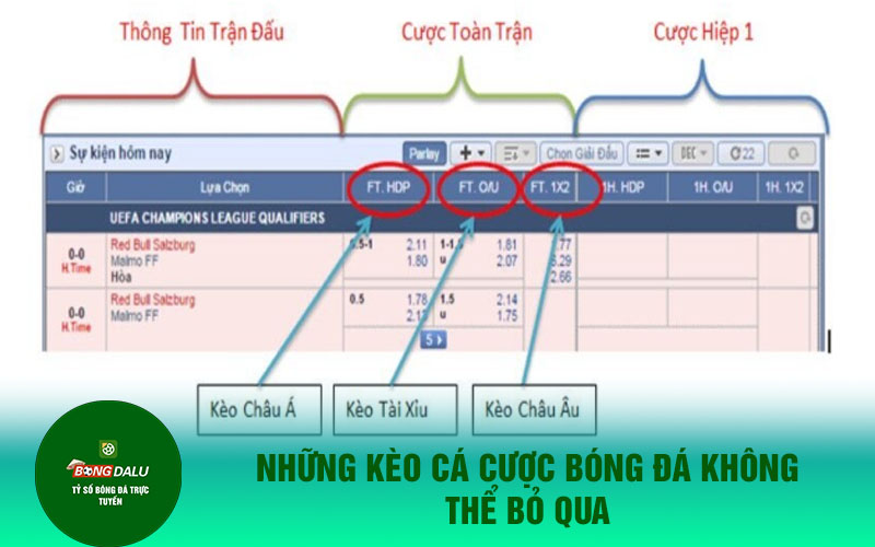 ca cuoc bong da 1 Những kèo cá cược bóng đá không thể bỏ qua