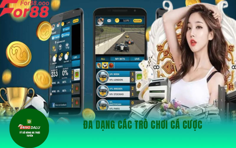 for88 Đa dạng các trò chơi cá cược