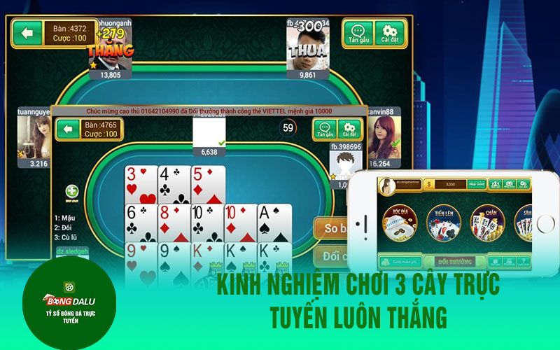 game bai 3 cay 2 Kinh nghiệm chơi 3 cây trực tuyến luôn thắng