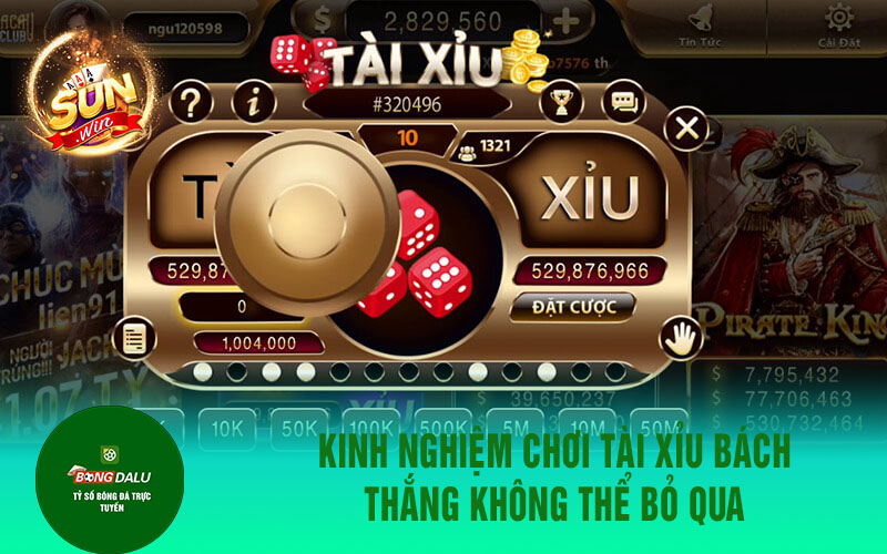 tai xiu 2 1 Kinh nghiệm chơi tài xỉu bách thắng không thể bỏ qua