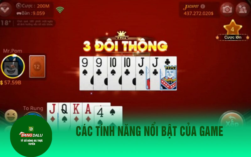 tien len Các tính năng nổi bật của game