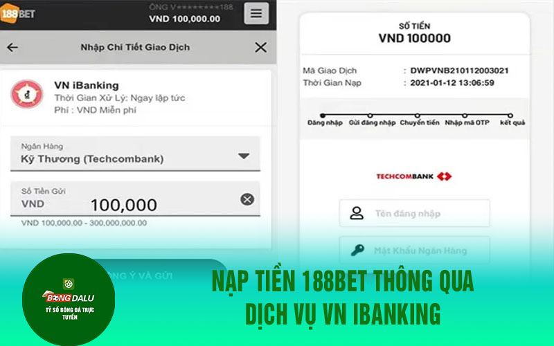 188bet 2 Nạp tiền 188BET thông qua dịch vụ VN iBanking