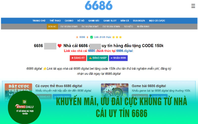 6686 casino 1 Khuyến mãi, ưu đãi cực khủng từ nhà cái uy tín 6686