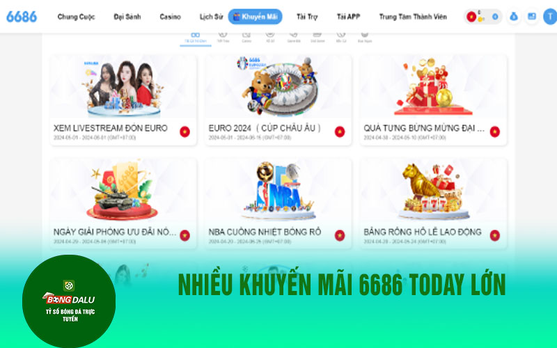 6686bet 2 Nhiều khuyến mãi 6686 today lớn