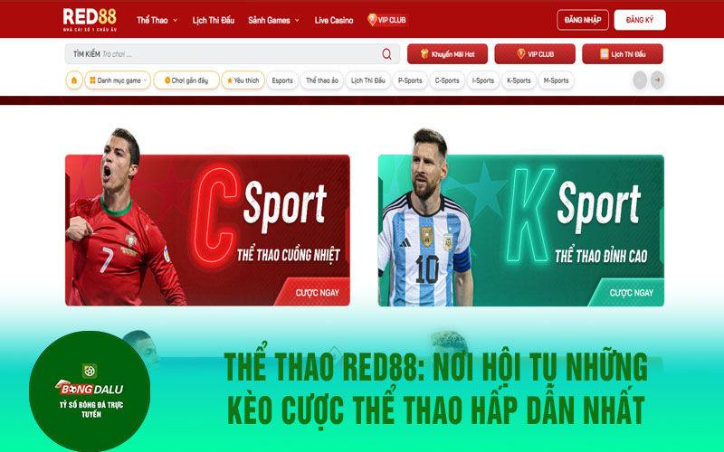 THE THAO RED88 Thể thao red88: Nơi hội tụ những kèo cược thể thao hấp dẫn nhất