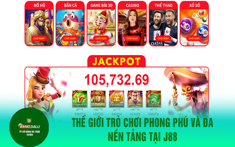 j88 1 Thế giới trò chơi phong phú và đa nền tảng tại J88