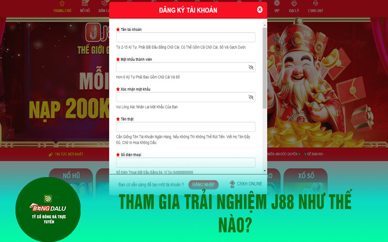 j88 2 Tham gia trải nghiệm J88 như thế nào?