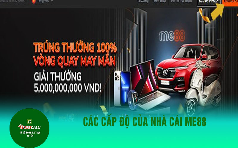 me88 4 Các cấp độ của nhà cái ME88