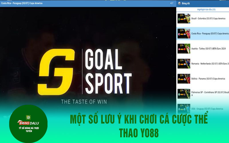 the thao yo88 2 Một số lưu ý khi chơi cá cược thể thao Yo88