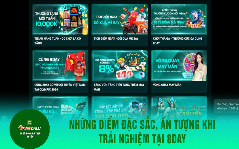 8dayy 1 Những điểm đặc sắc, ấn tượng khi trải nghiệm tại 8day