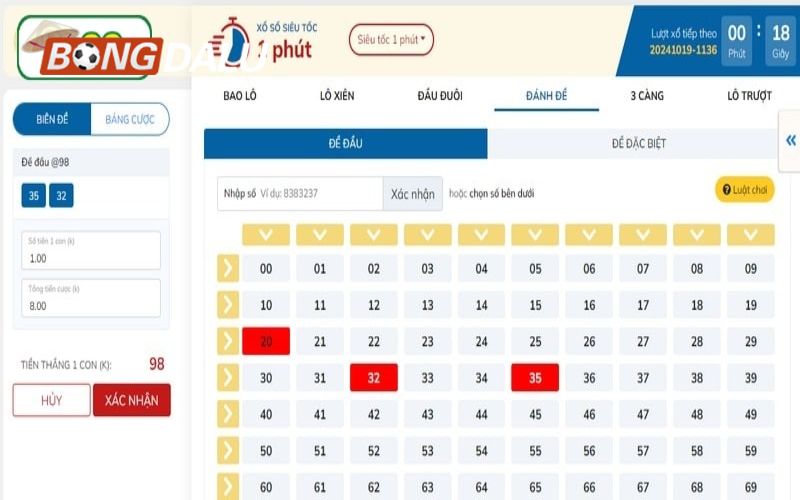 bongdalu 2 4 Tính năng nổi bật khi chơi lô đề FB88